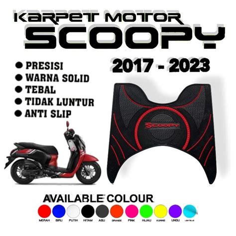 Jual Karpet Motor Scoopy 2023 Karpet Scoopy 2023 Alas Kaki Scoopy