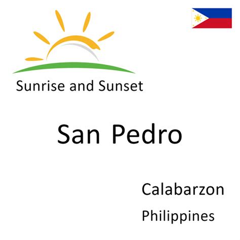 Sunrise And Sunset Times In San Pedro Calabarzon Philippines