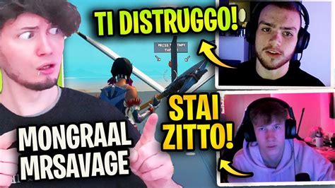 La Sfida Vs Pi Epica Di Sempre Mongraal Vs Mrsavage In Creative