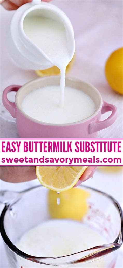 How To Make Buttermilk Substitute Video Sweet And Savory Meals