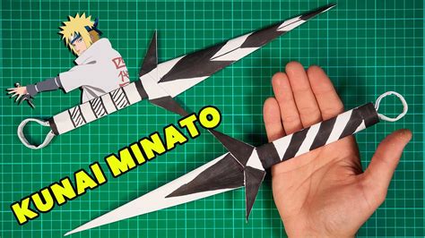 How To Make Kunai Minato From Paper Paper Ninja Knife Ninja Weapons