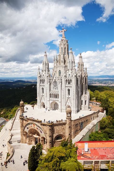 Temple Expiatori Del Sagrat Cor In Barcelona Spain Editorial Stock