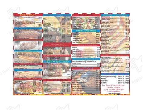 Menu At Sazbar Roadhouse Brakpan Brakpan