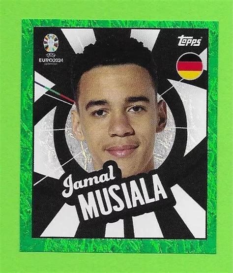 TOPPS EURO 2024 GER PTW Jamal Musiala Grün Parallel Glitzer Mega