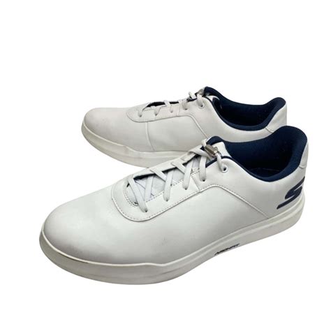 Mens Skechers Leather Golf Shoes Arch Fit Goodyear Soles