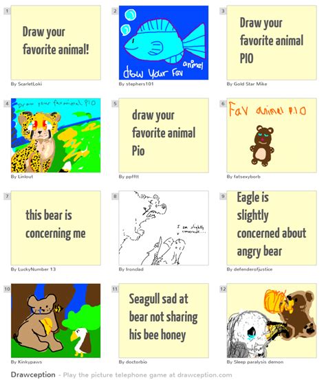 Draw your favorite animal! - Drawception