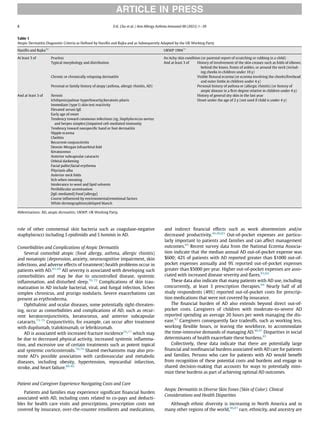 Atopic Dermatitis Guidelines Pdf Pediatria Pdf