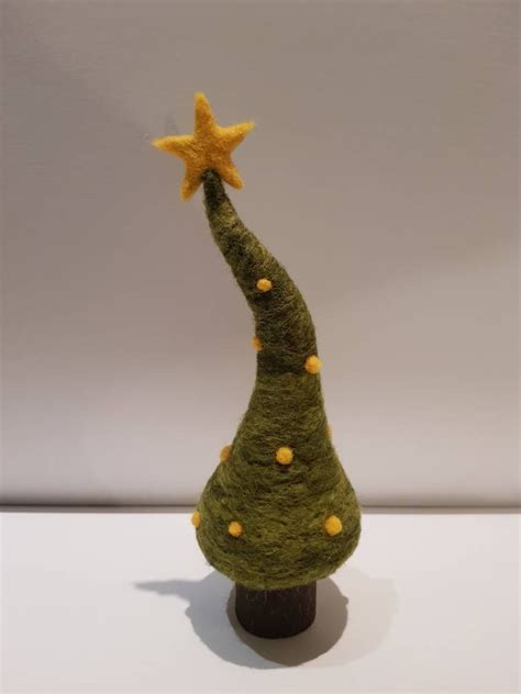 Needle Felted Christmas Tree Felt Tree Ornament Nordic Etsy Uk