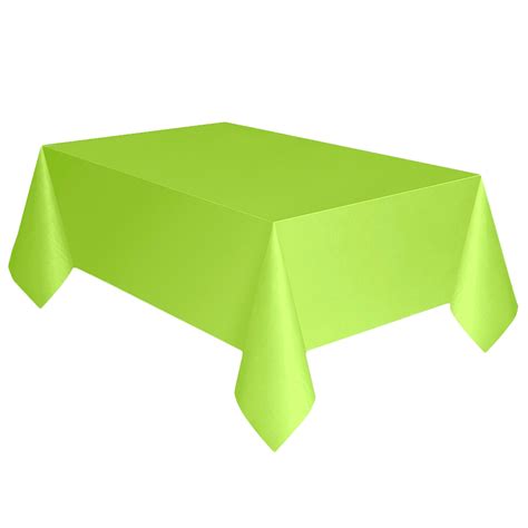 Neon Green Plastic Party Tablecloths 108 X 54in 3ct Way To Celebrate