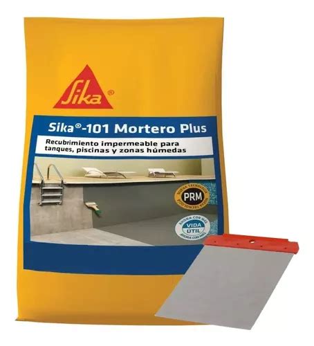 Sika 101 Mortero Plus Recubrimiento Impermeable Blanco 10kg Envío gratis