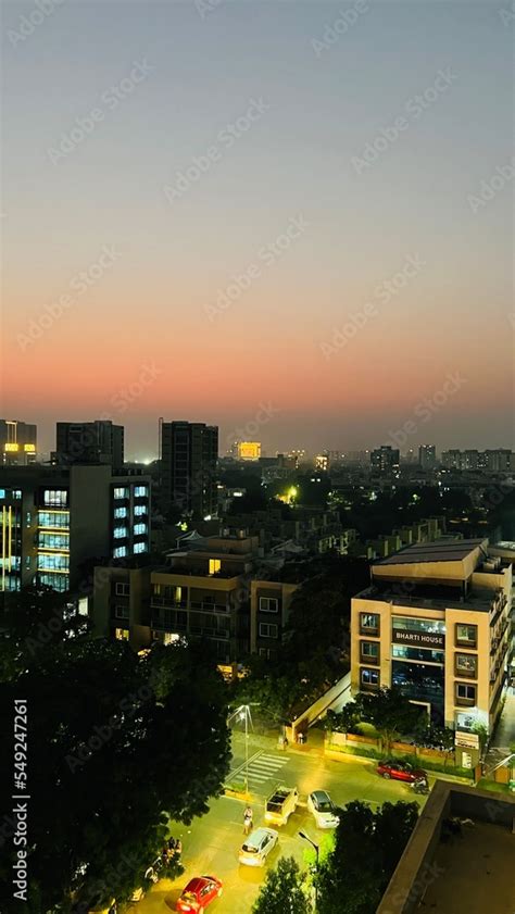 Ahmedabad, Gujarat, India buildings in the night time Stock Photo ...