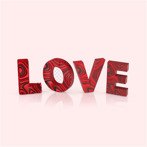 Premium Psd Editable Love Text Effect