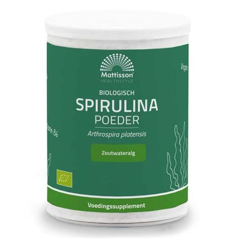 Mattisson Biologisch Spirulina Poeder Gr Lowcarbcenter Nl