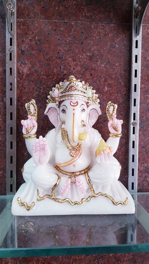 1 Feet Ganesh Marble Statues Home At Rs 10000 In Jaipur ID