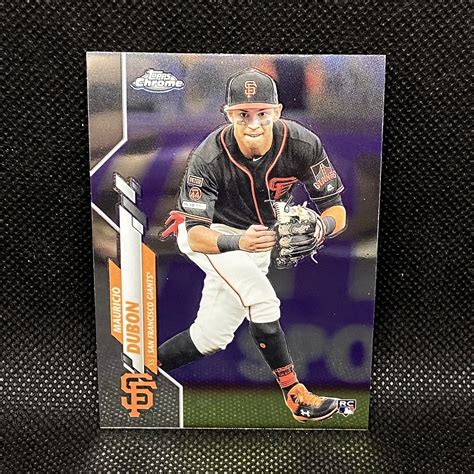 2020 Topps Chrome Mauricio Dubon Rc San Francisco Giants Rookie 168 Ebay