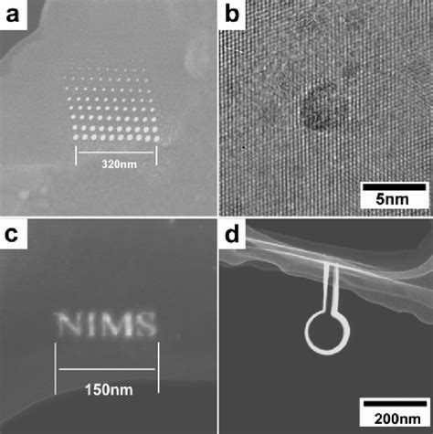 A W Nanodots Array On Si In Which The Size Of A Dot Incresed With