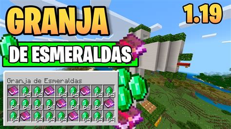 Granja De Esmeraldas Minecraft Bedrock Youtube