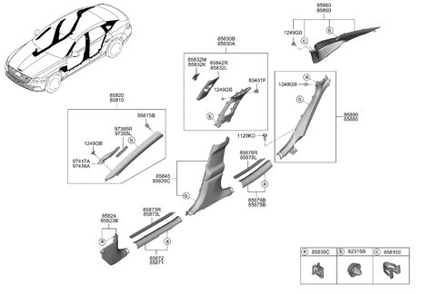 85885 JI000 NNB Genuine Hyundai TRIM ASSY RR DR SCUFF RH