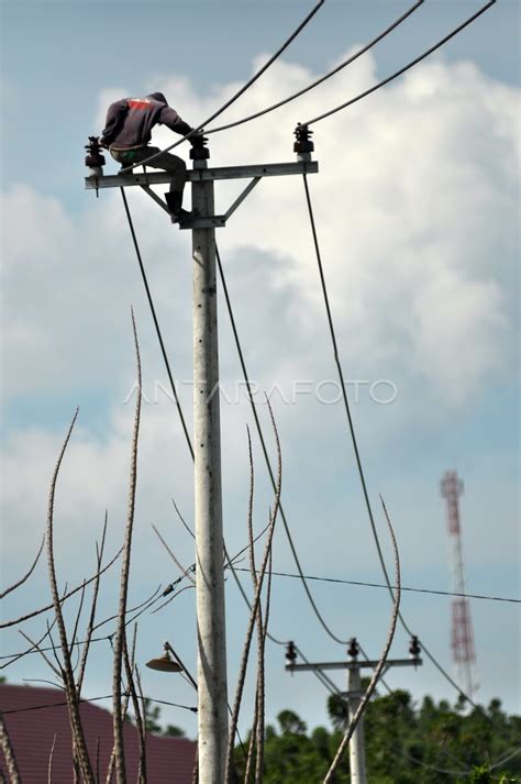 Pemeliharaan Jaringan Listrik Antara Foto