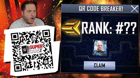 RANDOM QR CODE BREAKER First Codebreaker Rewards WWE SuperCard