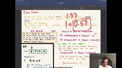 Leetcode 1 Two Sum Java Explanation Youtube