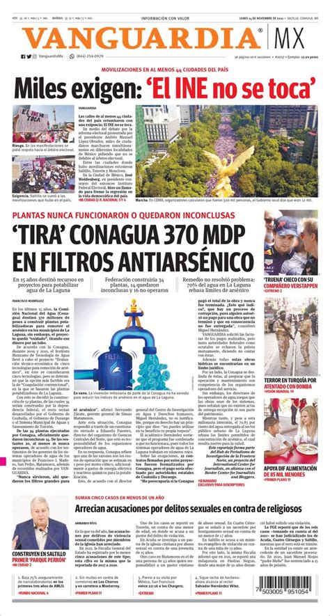 Vanguardia On Twitter BuenLunes Saltillo En Portada Tira