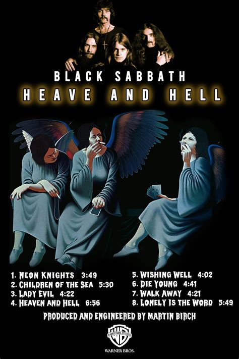 Black Sabbath Heaven and Hell Album Music Band Heavy Metal | Etsy