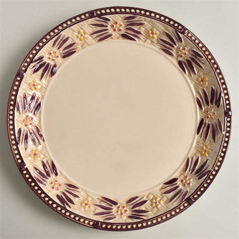 Old World Basketweave Eggplant Dinner Plate By Temp Tations Replacements Ltd