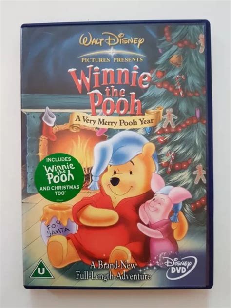 Winnie The Pooh A Very Merry Pooh Year Region Vgc Dvd