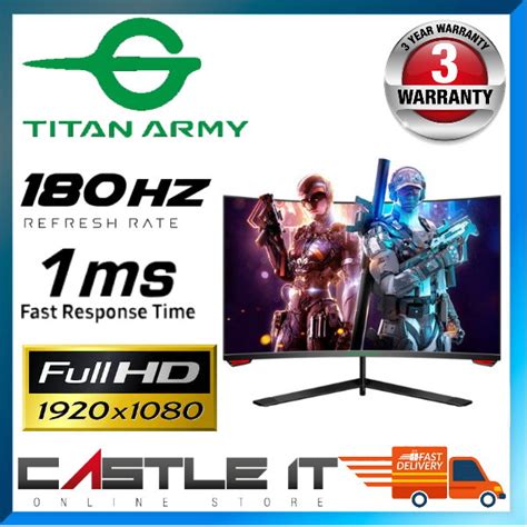 TITAN ARMY 24 Curved 180HZ 1ms Gaming Monitor P24H3GC P24H3G HDI