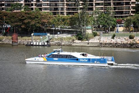 Brisbane CityCat On Brisbane River Editorial Image Image Of Catamaran