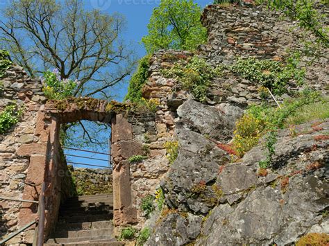 The Small City Of Saarburg At The Saar River In Germany Stock