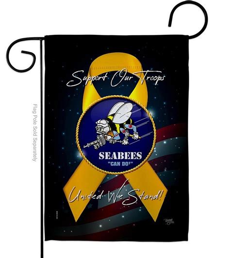 Support Seabees Garden Flag And More Garden Flags At