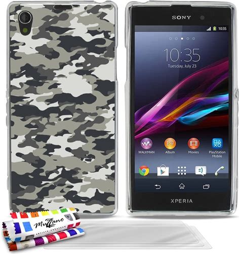 Ultra Slim Flexible Case For Sony Xperia Z With Exclusive Muzzano