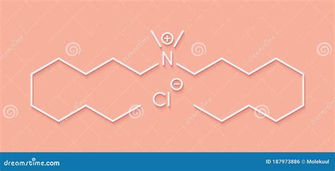 Didecyldimethylammonium Chloride Antiseptic Molecule. Biocidal ...