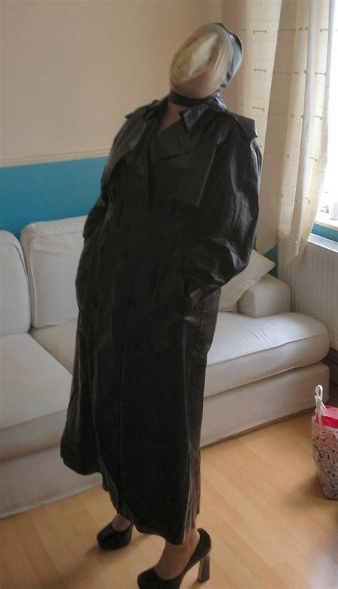 Dee Black Rubber Trench Coat Rebreathing Hood Flickr