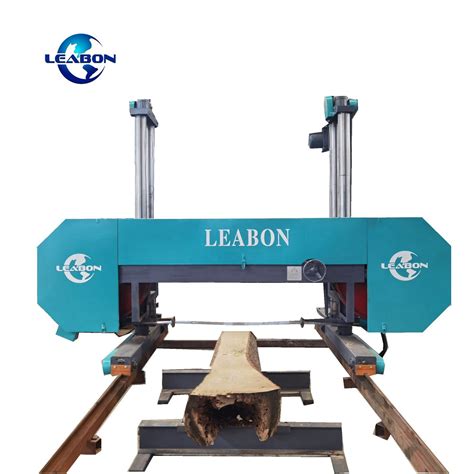 Leabon Horizontal Bandsaw Diesel Engine Wood Band Sawmill Machine