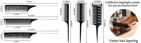 Amazon Pcs Highlighting Comb Set Professional Weaving Styling