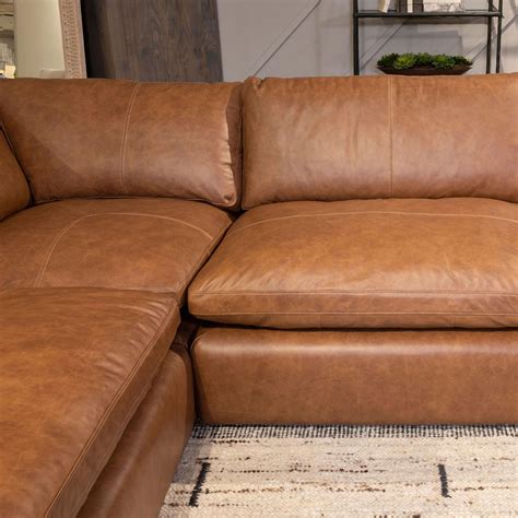 Feather Extra Deep Leather Sofa Sectional Artofit