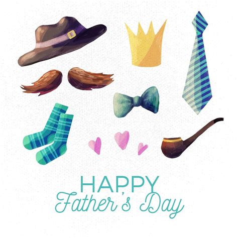 Free Vector Watercolor Fathers Day Concept