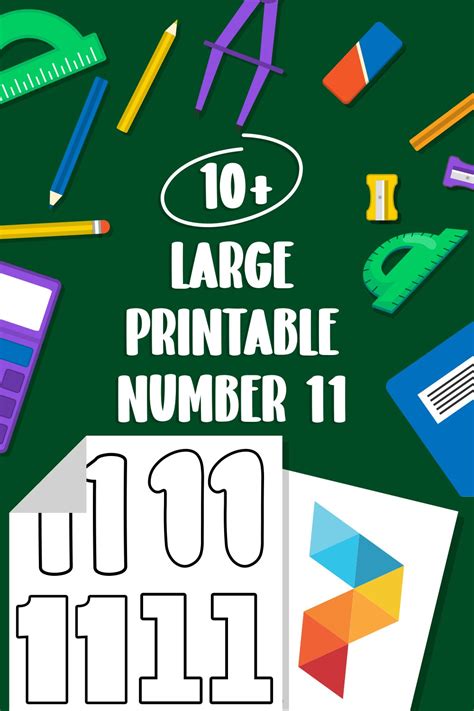 Large Number 11 - 10 Free PDF Printables | Printablee