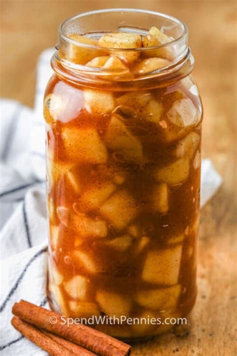 Apple Pie Filling Made On The Stovetop Spend With Pennies