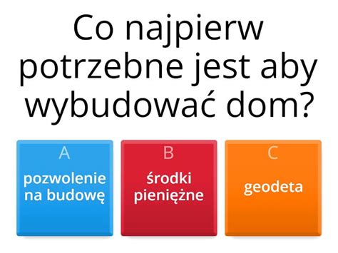 Etapy Budowy Domu Klasa 6 Quiz