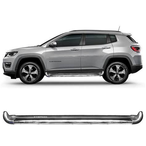 Estribo Lateral Jeep Compass 2017 A 2023 Prata Melfi General Car