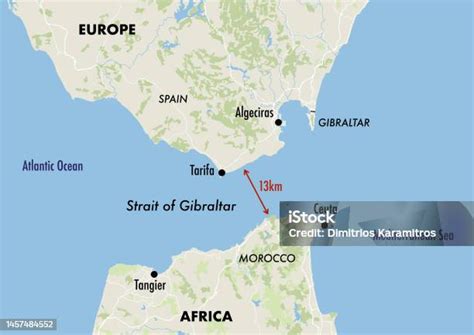 Estreito De Gibraltar Mapa - Vetores de Mapa Do Estreito De Gibraltar e mais imagens de Algeciras ...