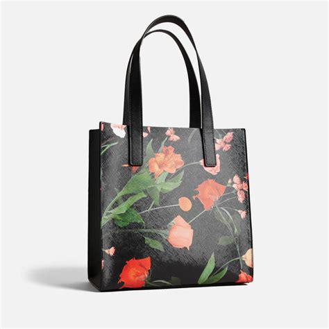 Ted Baker Fleucon Floral Print Faux Leather Tote Bag