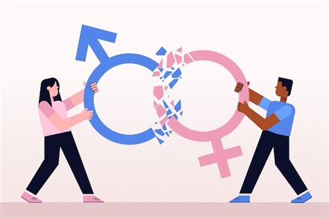 Free Vector Break Gender Norms Concept