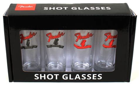 Fender Headstock Shot Glasses 4er Set 00033051