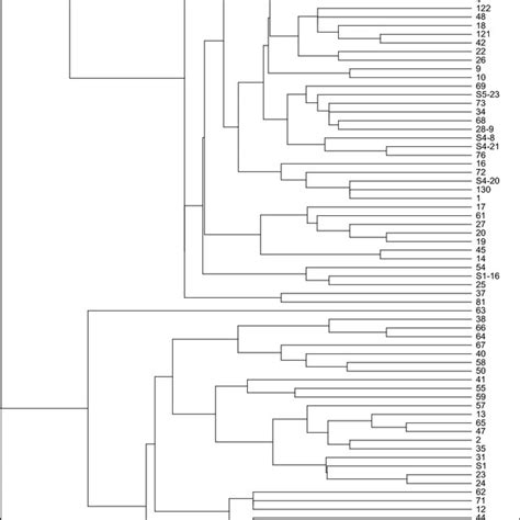 Dendrogram Constructed Using Neis Genetic Distance Values For Sainfoin