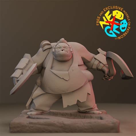 Pudge Dota Free D Model D Printable Cgtrader